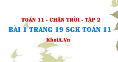 Bài 1 trang 19 Toán 11 Tập 2 Chân trời sáng tạo